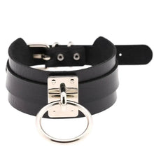 Load image into Gallery viewer, Edgy Leather Choker Collar