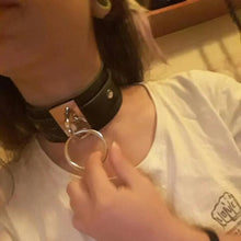 Load image into Gallery viewer, Edgy Leather Choker Collar