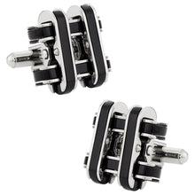Load image into Gallery viewer, Edgy Stainless Steel Cufflinks