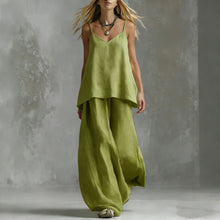 Load image into Gallery viewer, Women's Sleeveless Elegant Pantsuit – Off-Shoulder 2-Piece Suit Set
