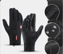 Load image into Gallery viewer, Winter Gloves Touch Screen Riding Motorcycle Sliding Waterproof Sports Gloves With Fleece