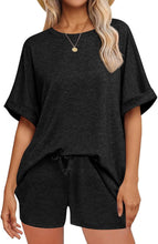 Load image into Gallery viewer, 👕 Oversized T-Shirt & Drawstring Shorts Set – Ultimate Casual Comfort