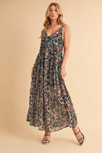 Load image into Gallery viewer, Printed V-Neck Frill Tiered Cami Comfortable Dress For Women – Playful, Feminine & Fun for Summer Days