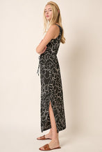 Load image into Gallery viewer, New Side Slit Flower Print V-Neck Sleeveless Dress For Women – Elegant and Feminine Sleeveless Dress with Flattering V-Neck and Side Slits