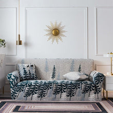 Load image into Gallery viewer, Elastic Plain Floral Printing Sofa Cover Stretch for Living Room Couch Cover Chair Protector 1/2/3/4 Seater Printed Couch Cover for 3 Cushion Couch Floral Pattern Sofa Cover with Separate Cushion Cover Pieces Stretch Sofa Slipcover