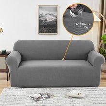 Load image into Gallery viewer, Elastic Waterproof Sofa Cover Plain Color Stretch Sofa Covers for Living Room Slipcover Couch Cover Furniture Protector Sofa Covers Non Slip Sofa Slipcovers with Elastic Hem Living Room Furniture Protector