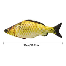 Load image into Gallery viewer, Electric Cat Toy 3D Fish USB Charging Simulation Fish Cat Toys for Cats Pet Toy cat supplies Pet Catnip Toy Moving Cat Kicker Fish Realistic Plush Electric Wagging Fish Motion Kitten Toy Funny Interactive Fish Cat Toys for Cat Exercise