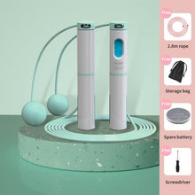 Load image into Gallery viewer, Electronic Jump Ropes Smart Digital Wireless Skipping Rope Fitness Body Building Training Rope With Counter Calorie Dual-Use Fitness Exercise Speed Skipping Rope Wireless Ball Rope Suitable For Indoor And Outdoor Sports Adult Men