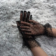 Load image into Gallery viewer, Elegant Black 1 Pair Women Summer Flexible Gloves Stretchy One Size Gloves Excellent For Any Occasion