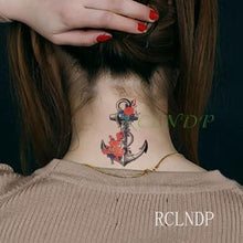 Load image into Gallery viewer, Elegant Black Music Notes Waterproof Sticker Tattoos Temporary Chest Shoulder Tattoos For Men Women