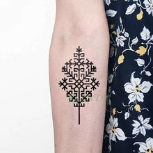 Load image into Gallery viewer, Elegant Black Music Notes Waterproof Sticker Tattoos Temporary Chest Shoulder Tattoos For Men Women