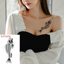 Load image into Gallery viewer, Elegant Black Music Notes Waterproof Sticker Tattoos Temporary Chest Shoulder Tattoos For Men Women