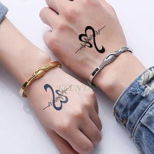 Load image into Gallery viewer, Elegant Black Music Notes Waterproof Sticker Tattoos Temporary Chest Shoulder Tattoos For Men Women