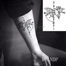 Load image into Gallery viewer, Elegant Black Waterproof Temporary Tattoo Stickers Moon Hill Modern Body Art Stickers Hand Foot High Quality For Womens