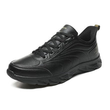 Load image into Gallery viewer, Elegant Black Winter Men Waterproof Snow Shoes Comfortable Sneakers Mens Work Casual Shoes Non-Slip Light Rubber Sole Walk Fashion Sneakers Breathable Comfort Walking Shoes For Mens