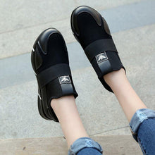 Load image into Gallery viewer, Elegant Black Women Sneakers Vulcanized Shoes Ladies Casual Shoes Breathable Walking Mesh Flats Sport Running Women's Lightweight Simple Espadrilles Everyday Walking Fashion Shoes