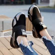 Load image into Gallery viewer, Elegant Black Women Sneakers Vulcanized Shoes Ladies Casual Shoes Breathable Walking Mesh Flats Sport Running Women's Lightweight Simple Espadrilles Everyday Walking Fashion Shoes