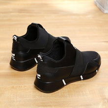 Load image into Gallery viewer, Elegant Black Women Sneakers Vulcanized Shoes Ladies Casual Shoes Breathable Walking Mesh Flats Sport Running Women's Lightweight Simple Espadrilles Everyday Walking Fashion Shoes
