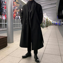 Load image into Gallery viewer, Elegant Brown Men Casual Overcoat Autumn Stylish New Trendy Warm Long Coat Elegant Warm Retro New Long Sleeve Comfortable Coat Classic Full Length Gentleman Overcoat