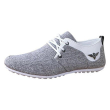 Load image into Gallery viewer, Elegant Casual Mens Shoes Lace-Up Linen Cloth Breathable Mens Canvas Shoes Flats Driving Walking Shoes Driving Sneakers Casual Cloth Shoes Lightweight Outdoor Shoes