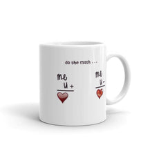 Load image into Gallery viewer, Elegant Ceramic Mug Cup " Lets Do Math's " Cute Novelty Mug Cup Tea Cup Valentine's Day Mug Funny Coffee Mug Gift for Lovers Valentines Day for Husband, Boyfriend, Wife, Girlfriend, Cute Gifts for Loved Ones