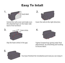 Load image into Gallery viewer, Elegant Elastic Sofa Covers Set for Living Room Chaise Lounge L Shape Corner Stretch Couch Armchair Slipcover Furniture Protector Shaped Sofa Cover Sectional Couch Cover for Living Room Fabric Chaise Lounge Slipcover