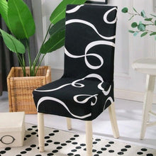 Load image into Gallery viewer, Elegant Kitchen Chair Covers Stretch Seat Covers For Chairs Slipcover Chair house chaise Furniture Covers Gray Chair cover Washable Anti dust Seat Slipcover Protector for Hotel Office Ceremony Banquet Wedding Party
