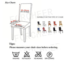Load image into Gallery viewer, Elegant Kitchen Chair Covers Stretch Seat Covers For Chairs Slipcover Chair house chaise Furniture Covers Gray Chair cover Washable Anti dust Seat Slipcover Protector for Hotel Office Ceremony Banquet Wedding Party