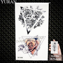 Load image into Gallery viewer, Elegant Lavender Flower Tattoo Stickers Temporary Waterproof Colorful Modern Children Tattoo