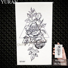 Load image into Gallery viewer, Elegant Lavender Flower Tattoo Stickers Temporary Waterproof Colorful Modern Children Tattoo