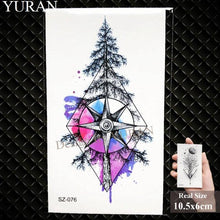 Load image into Gallery viewer, Elegant Lavender Flower Tattoo Stickers Temporary Waterproof Colorful Modern Children Tattoo