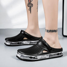 Load image into Gallery viewer, Elegant Mens Sandals Black Garden Casual Aqua Clogs Summer Slides Beach Swimming Shoes Slippers Garden Clogs Sandals Arch Support Cushioned Yard Beach Clogs