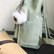 Load image into Gallery viewer, Elegant Nylon Candy Color Waterproof School Bags for Teenagers Girls And Women Nice Patchwork On Backpack For Female