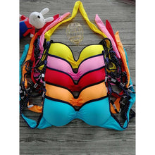Load image into Gallery viewer, Elegant Red New Bikini Set Three Piece Swimsuit Women's Bathing Suits Push Up Halter Bandage Bikini Women Push Up Swimwear Bathing Suit Beachwear Swimming Suit For Women
