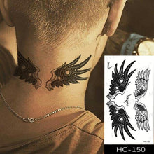 Load image into Gallery viewer, Elegant Small Waterproof Temporary Tattoo Sticker Makeup Flame Finger Black Square Rose Flower High Quality Design For Womens