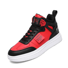 Load image into Gallery viewer, Elegant Sport Men's Sneaker Trend High Top Platform Shoes Spring Vulcanized Shoes Leather Casual Sport Fashion Flat Low Top Sneaker Lace-up Modern Design