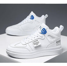 Load image into Gallery viewer, Elegant Sport Men's Sneaker Trend High Top Platform Shoes Spring Vulcanized Shoes Leather Casual Sport Fashion Flat Low Top Sneaker Lace-up Modern Design