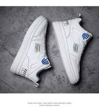 Load image into Gallery viewer, Elegant Sport Men's Sneaker Trend High Top Platform Shoes Spring Vulcanized Shoes Leather Casual Sport Fashion Flat Low Top Sneaker Lace-up Modern Design