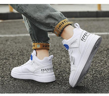 Load image into Gallery viewer, Elegant Sport Men's Sneaker Trend High Top Platform Shoes Spring Vulcanized Shoes Leather Casual Sport Fashion Flat Low Top Sneaker Lace-up Modern Design