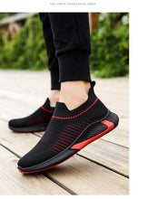 Load image into Gallery viewer, Elegant Sport Mens Sneakers Running Casual Shoes Spring New Lightweight Breathable Espadrilles Flying Woven Running Shoes Mesh Workout Casual Sports Mens Sneakers