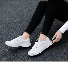 Load image into Gallery viewer, Elegant Sport Womens Sneakers Flats Casual Tennis Shoes Summer Lace-Up Mesh Light Breathable Casual Comfort Non Slip Lightweight Breathable Mesh Athletic Sneakers