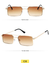 Load image into Gallery viewer, Elegant Square Sunglasses For Women Luxury Eyewear For Women/Men High Quality Metal Glasses For Women Outdoor Lightweight Sunglasses For Men Retro Design
