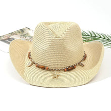 Load image into Gallery viewer, Elegant Tassel Beach Hats For Women Women's Bucket Sun Hat Max Sun Protection Holiday Hats Ladies Sun Hat Summer Straw Hats UV Protection Foldable Travel One Size Hat Modern Summer Fedoras For Party