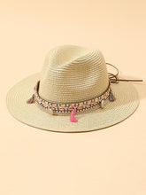 Load image into Gallery viewer, Elegant Tassel Beach Hats For Women Women's Bucket Sun Hat Max Sun Protection Holiday Hats Ladies Sun Hat Summer Straw Hats UV Protection Foldable Travel One Size Hat Modern Summer Fedoras For Party