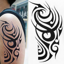 Load image into Gallery viewer, Elegant Temporary Waterproof Tattoos Big Tribal Sticker Black Large Body Art Makeup Fake Tattoo For Mens Womens