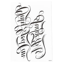 Load image into Gallery viewer, Elegant Temporary Waterproof Tattoos Big Tribal Sticker Black Large Body Art Makeup Fake Tattoo For Mens Womens