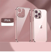 Load image into Gallery viewer, Elegant Unisex Clear Transparent Soft Case For iPhone 13 Pro Max 12 11 13Pro 14 Shockproof Ultra Thin Bumper Cover Luxury Cover Back Cover for iPhone