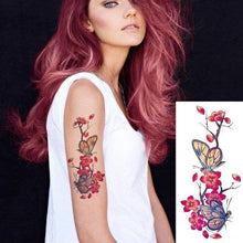 Load image into Gallery viewer, Elegant Waterproof Temporary Butterfly Sticker Tattoo Fake Halloween Party Tattoo For Woman Girls