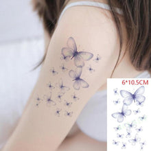Load image into Gallery viewer, Elegant Waterproof Temporary Tattoo Sticker Cat Fox Flash Tatoo Neck Hand Modern Tattoo Stickers Butterflies Cats For Womens