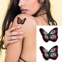Load image into Gallery viewer, Elegant Waterproof Temporary Tattoo Sticker Cat Fox Flash Tatoo Neck Hand Modern Tattoo Stickers Butterflies Cats For Womens